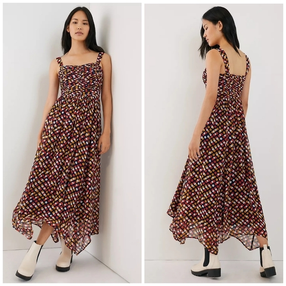 ANTHROPOLOGIE Maeve polka dot dress size 2 - Picture 1 of 16